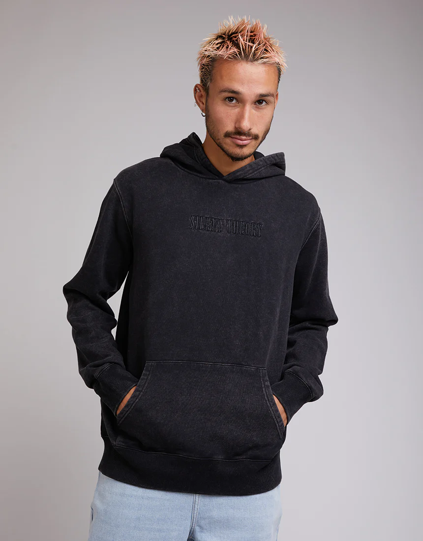 Silent Theory Nerve Hoody - Washed Black | Kinfolk Collective
